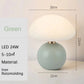 A pink/orange/red/white/beige USB socket decorative table lamp for room light decorative lamp, night light, desk light.
