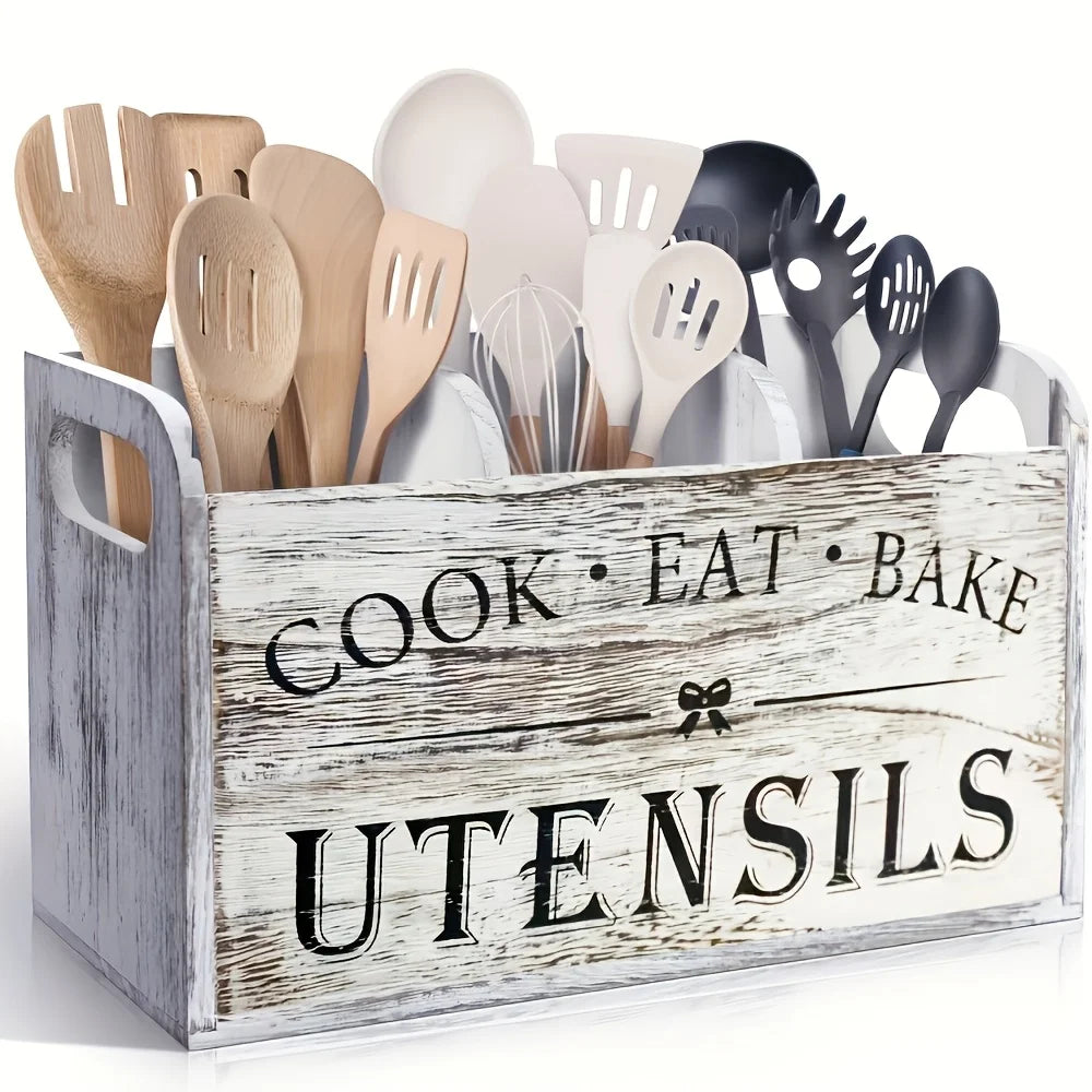 Rustic Utensil Organizer
