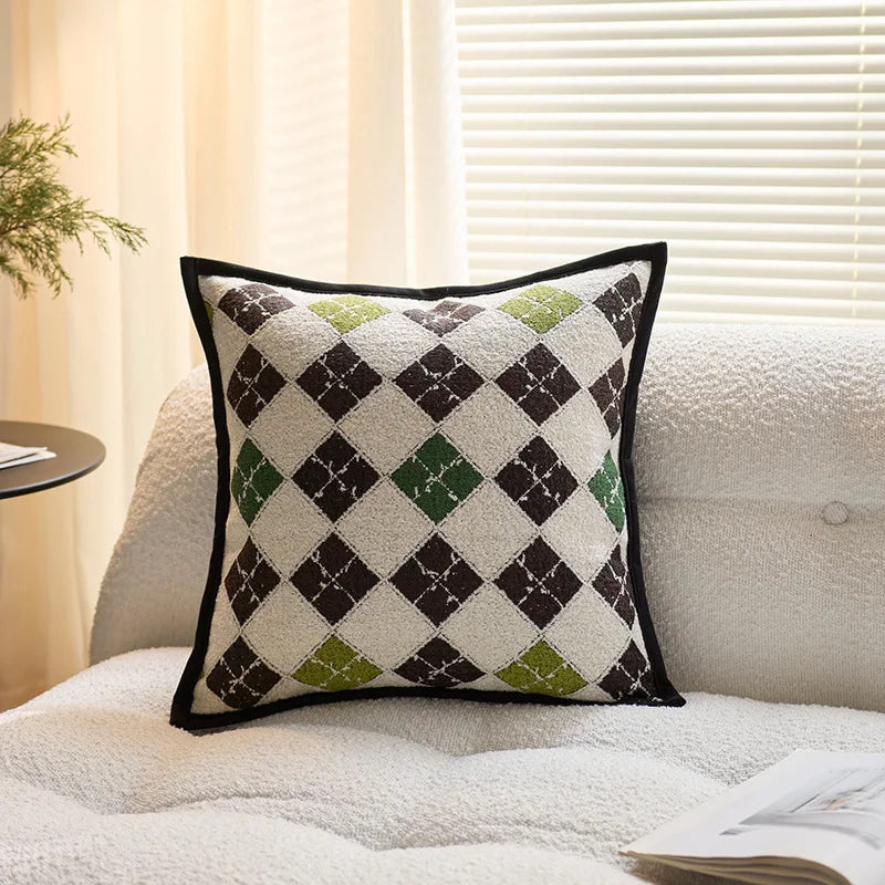 Plush Plaid Cushion